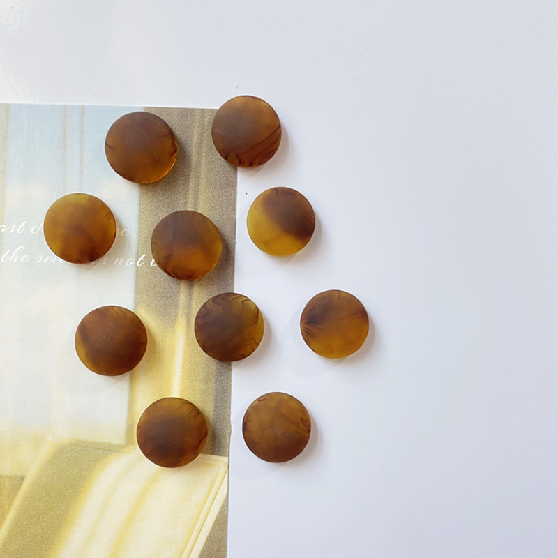 Original INS wind matt amber color semi-circle magnetic fridge with a photo message posting a fixed magnet sticker