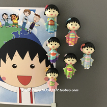 Japanese cartoon stereo cherry meatballs cute magnetic refrigerator stickers creative whiteboard photo fixed magnetic stickers