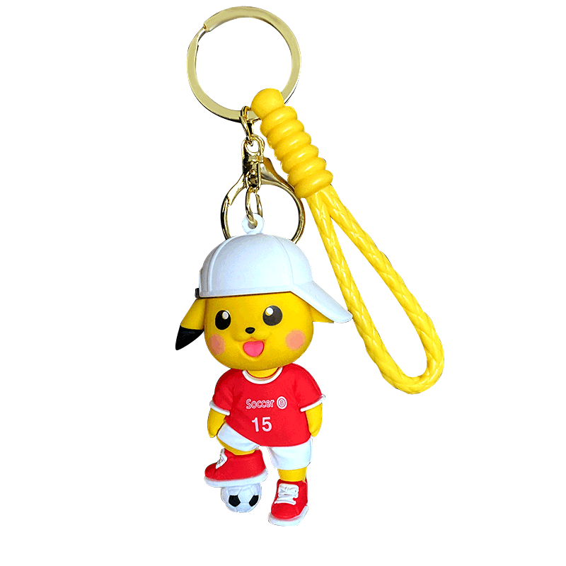 Pikachu sports style exquisite car keychain