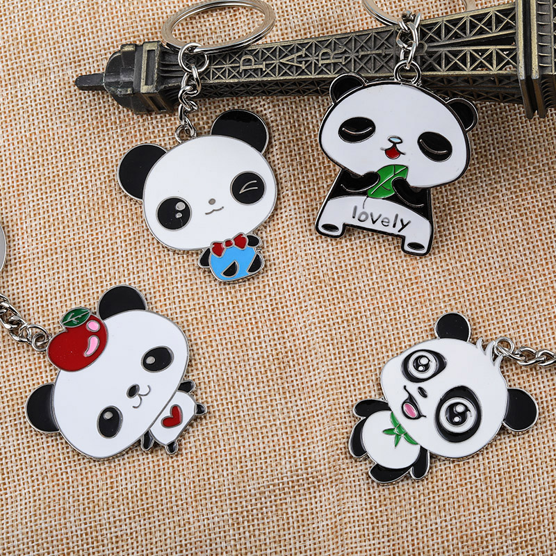 Cartoon Giant Panda Keychain for Children Small Gifts Sichuan Chengdu Special Tourist Souvenirs Yiwu Small Commodities