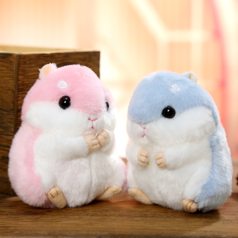 Cute Little Hamster Emulation Key Button Cute Cute Little Rat Plush Bag Pendant Couple Couple a Little Gift-Taobao