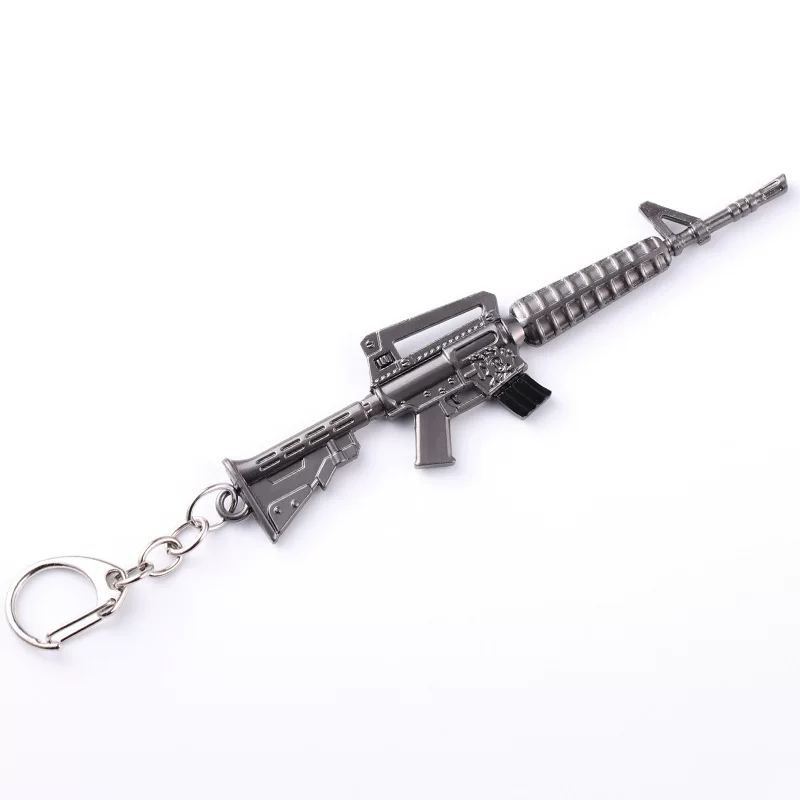 Ключодержащий игрушечный набор: оружие Форти́с Найт, модель M4, ракетница, AWM, Head SCAR штурмовая винтовка, брелок