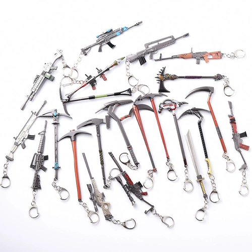 Модель оружия Fortnite, подвеска, ракетная установка M4, кирка AWM, брелок со шрамом, штурмовая винтовка