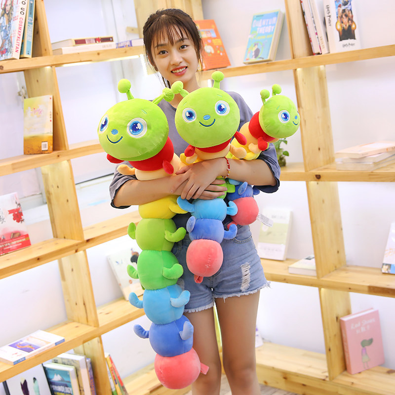 Fur Caterpillar Wool Suede Toy Doll Sloth Cute Girl Long Strip Sleeping With Pillow Paparazzi Doll Cute Korean girl 