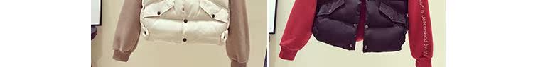 Áo vest nữ cotton ngắn đoạn 2018 thu đông mới phiên bản Hàn Quốc áo vest trắng không tay áo khoác đứng cổ áo vest thủy triều áo phao nữ