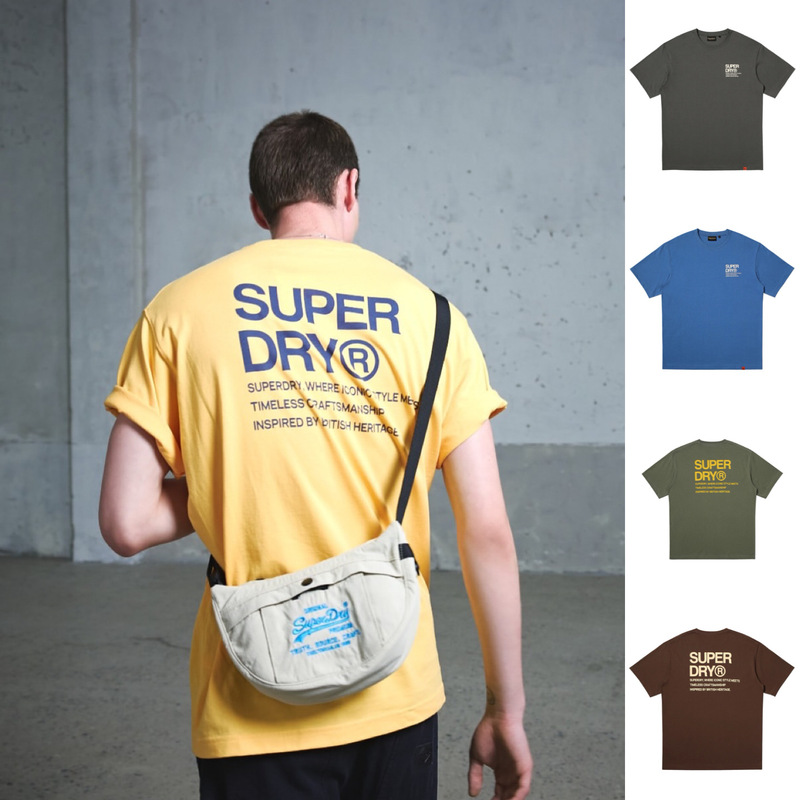 Superdry Extreme Dry 26Ss Casual Pure Cotton Versatile Short-Sleeve T-Shirt Unisex