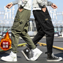 cargo overalls mens Tide brand bunches autumn ins wild straight loose casual trousers mens pants autumn and winter