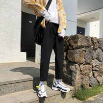 Pendant pants mens wide leg pants straight pants loose pants autumn casual trousers mens vertical suit pants