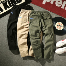 Boys 13 junior high school students 14 Trend 15 Korean version of young handsome feet 16 Autumn 17-year-old nine casual pants