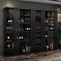 Industrial wind wine rack storage rack ground floor wine cabinet display rack restaurant Wall wine cabinet wine shelf