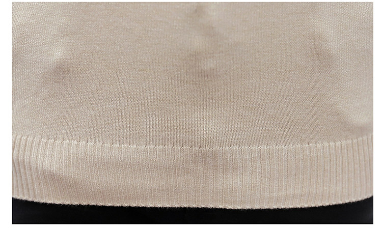 Демисезонный трикотажный приятный телу кашемировый свитер, высокий воротник, облегающий крой, увеличенная толщина 1834838250 