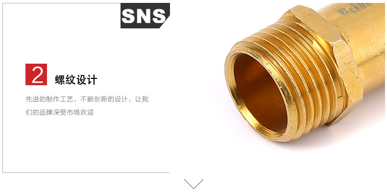 SNS Shenchi Công cụ khí nén Van an toàn Van giảm áp tác động trực tiếp Full Copper BV-01 02 03 04 - Công cụ điện khí nén