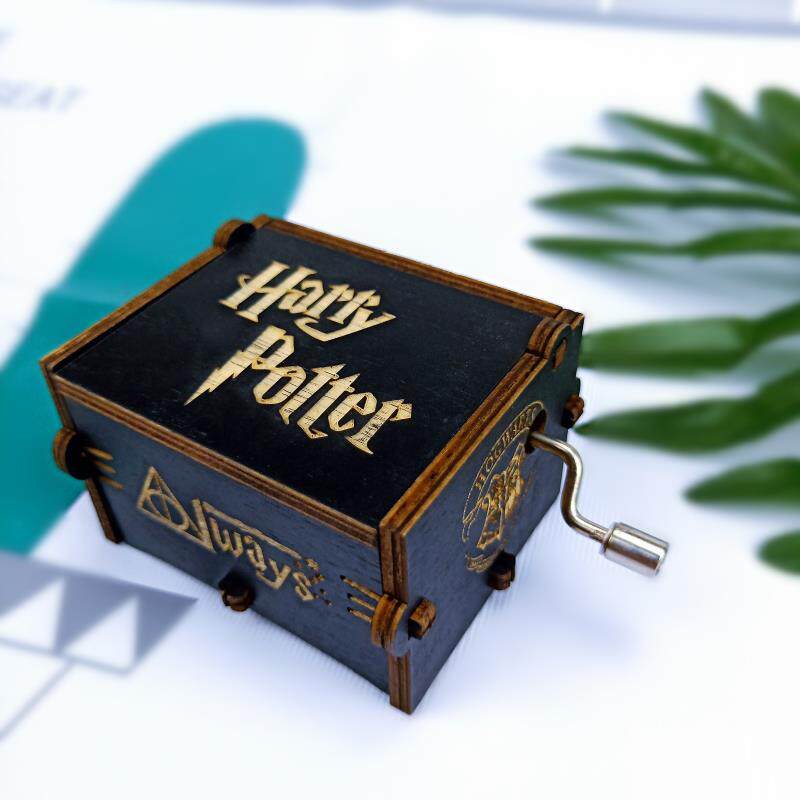 Bored to play a play Harry Potter Hand Music Box Dark Black Mini Eight Soundbox Little Creative Birthday Gift-Taobao