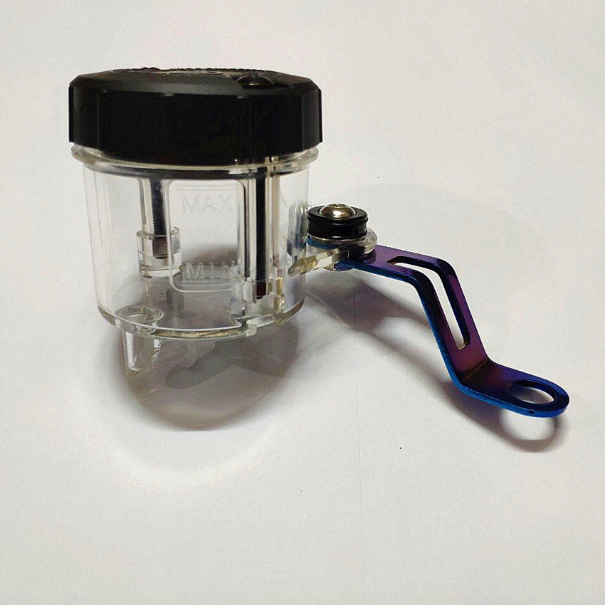 Electric car modified abalone direct push pump big oil cup Front brake pump transparent left and right round large oil pot