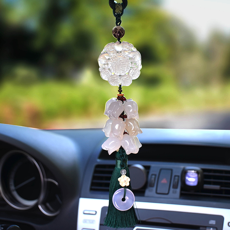 Applicable BMW Benz Audi car pendant upscale jade car Pendant Online Red Goddess Pendant Pendant Hanging Ornament-Taobao