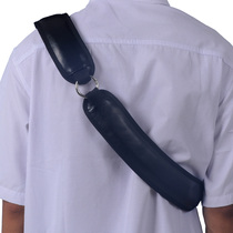 New oblique shoulder saxophone strap real cowhide thickened and widened comfortable and breathable universal lanyard sling neck strap