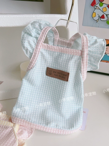 Цвет мороженого летящий рукав жилет Pet Dog Teddy Yorkyonbi Panda Matto Spring и Summer T -Fork Cotton