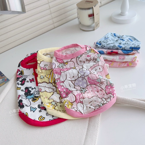 Paike Cartoon Printed Pet Dog Pure Cotton футболка Teddy Yorkshire Panda Cotton Vest Dog Одежда