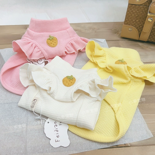 Walv GE летающий рукав нижняя рубашка для любимой собаки весна и летняя футболка Тедди Йорксонби Панда Жилет хлопок