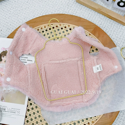 Бархат -Колларные домашние животные теплые два -пропущенные плюшевые York Summer Bear Bear Bear маленький кот осень и зима