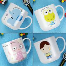 Baby boy brush tooth Cup gargle Cup cartoon cute Korean creative baby tooth Cup brush Cup ceramic child