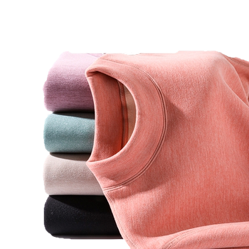 Huge thick lamb velvet thermal underwear for women's thick top winter Huge thick lamb velvet thermal underwear for women's thick top winter