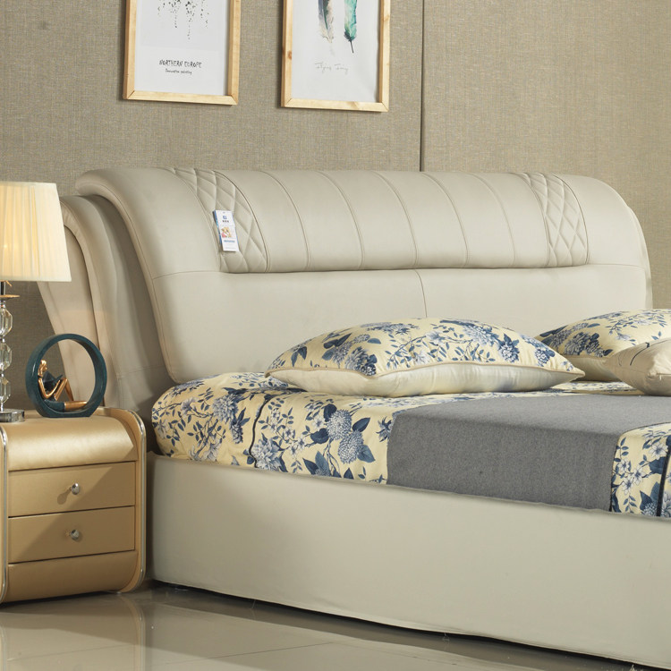 Bed head board Soft bag leather art Leather microfiber leather bed head backrest European simple modern backrest Single double bed