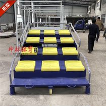 12-seat mobile telescopic end-point timestand end-point referee stand