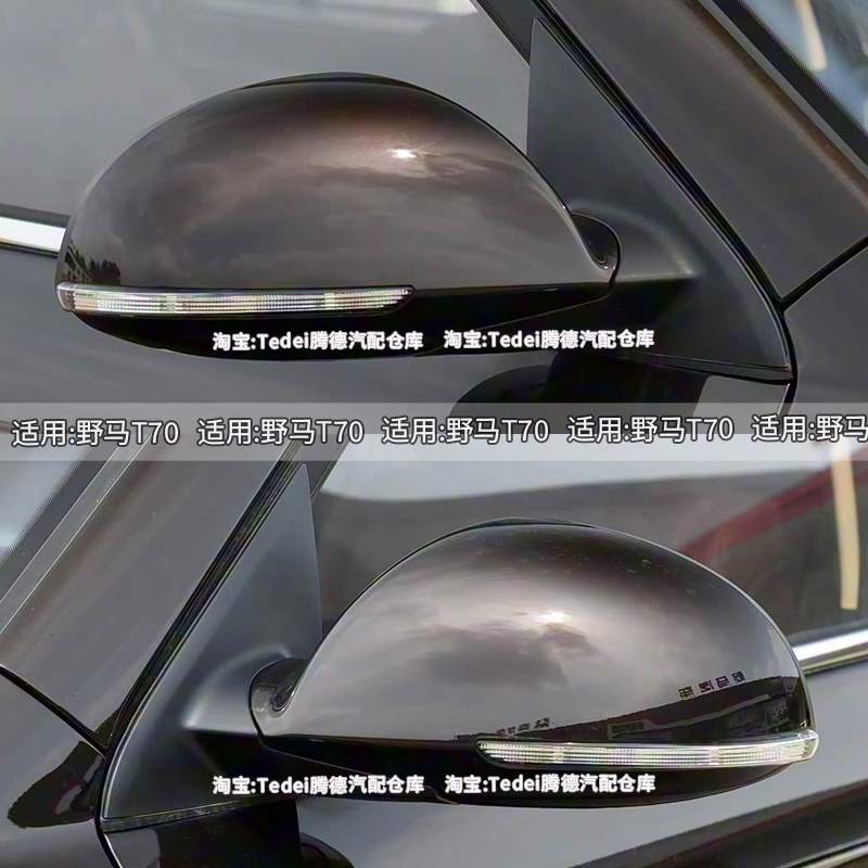 Suitable for Chuanqi Wild Horse T70 Rearview Mirror Assembly, 2012-2018 Model, with Paint, Left and Right Side Mirrors for Wild Horse T70