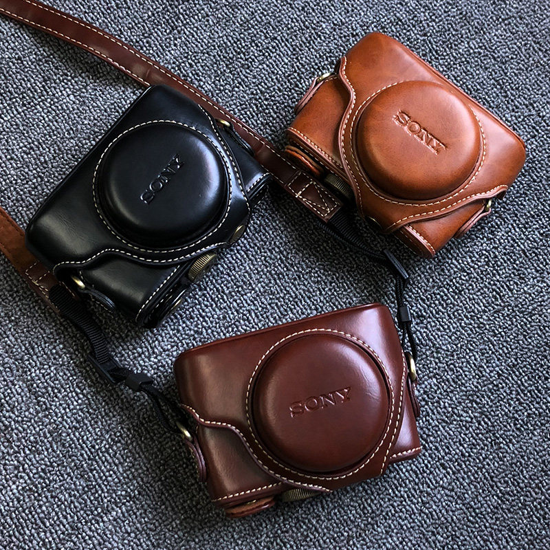 Sony black card RX100M6 camera DSC-RX100 DSC-RX100 M2 M2 M4 M5A M7 M7 camera leather sheath shell retro