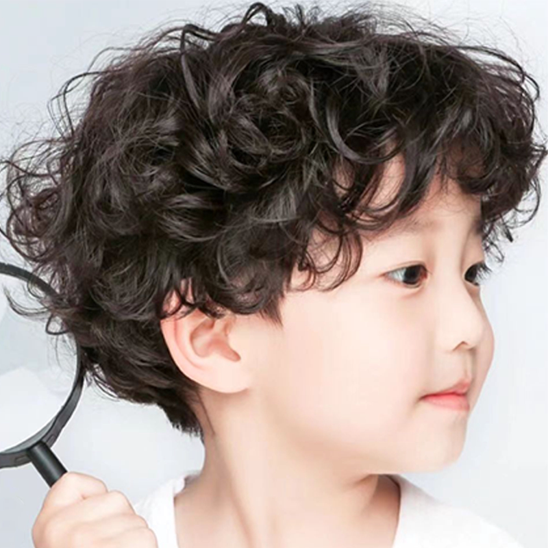 Children's Wig for Boys, Short Curly Hair, Natural and Realistic, Breathable Wig Set, Baby Photography, Handsome Full Head Wig Style Children's Wig for Boys, Short Curly Hair, Natural and Realistic, Breathable Wig Set, Baby Photography, Handsome Full Head Wig Style