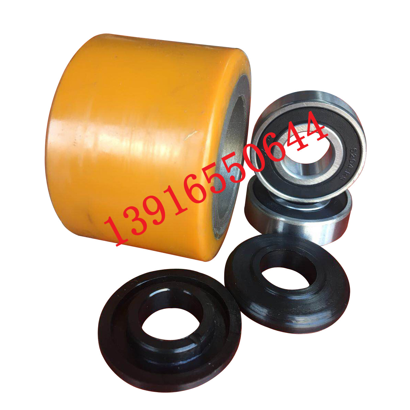 Linde manual stacking high machine M20 M25 wheel castors manual hydraulic carrying car PU wheel front wheel 80X55-47mm