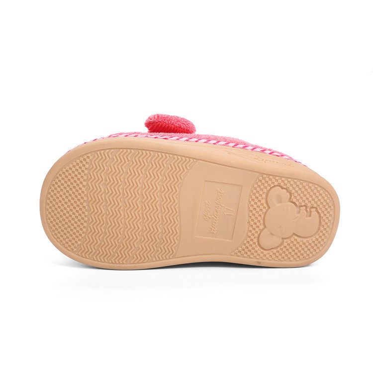Pantoufles enfants en suède pour hiver - semelle caoutchouc - Ref 1011493 Image 15