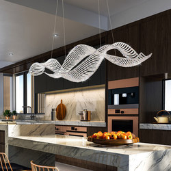 Modern Light Luxury Restaurant Crystal Chandelier Villa Simple High-End Elegant Designer Creative Dining Table Island Dining Room Lamp