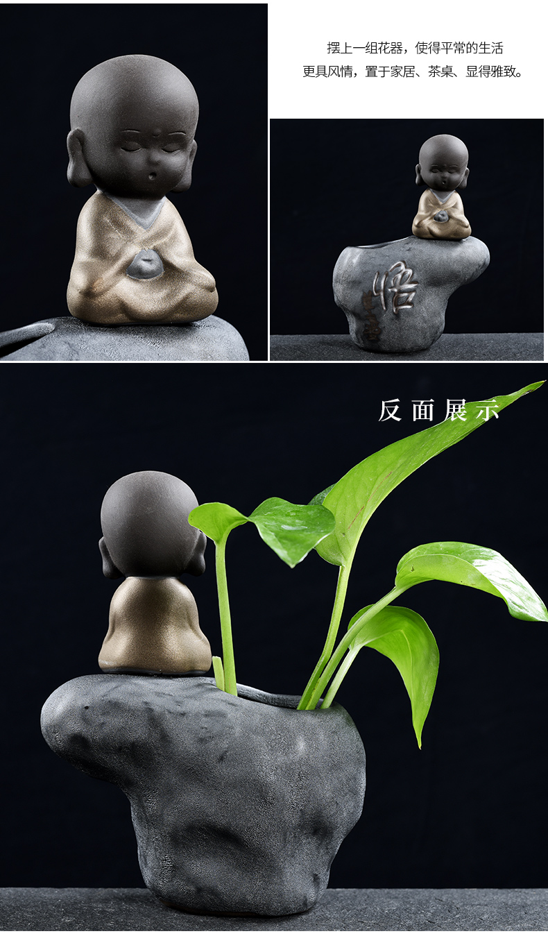 Howe auspicious creative furnishing articles monk floret apparatus of sitting room other home decoration flower vases, ceramic water container