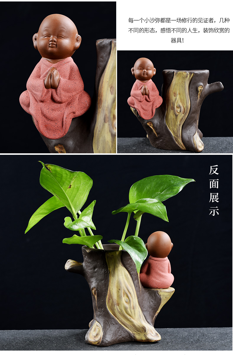 Howe auspicious creative furnishing articles monk floret apparatus of sitting room other home decoration flower vases, ceramic water container