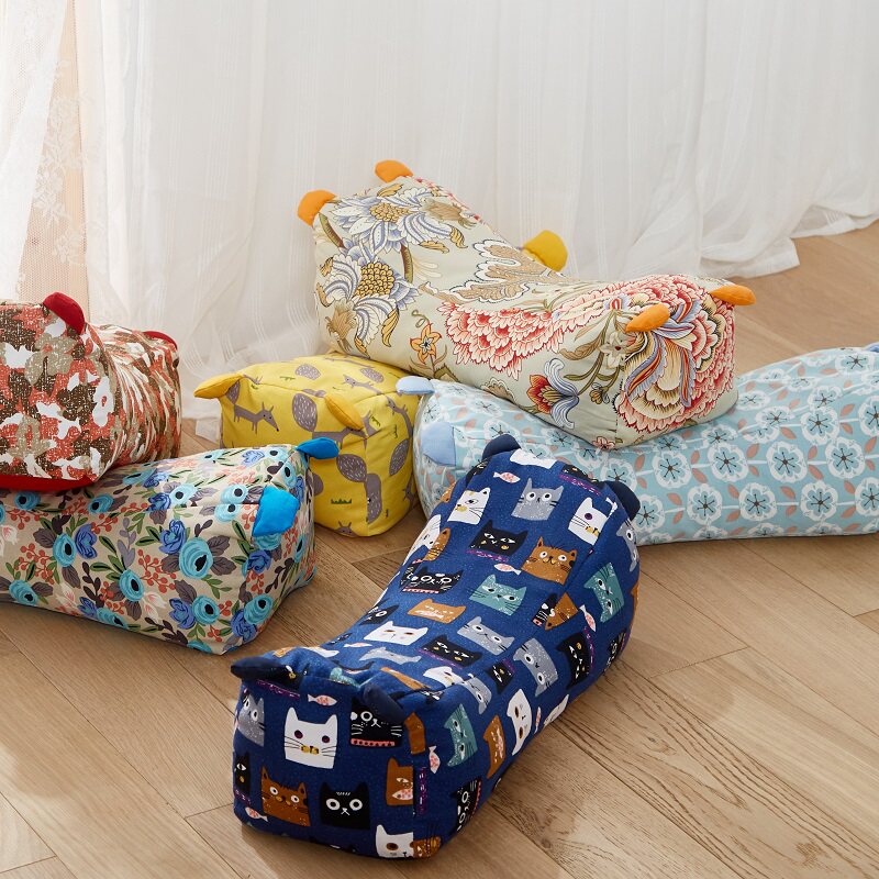 Full Buckwheat Pillow Tiger Pillow Pure Cotton All Cotton Old Coarse Cloth Protect Neck Pillow Health Pillow Core Adults Single Buckwheat Shell Leather