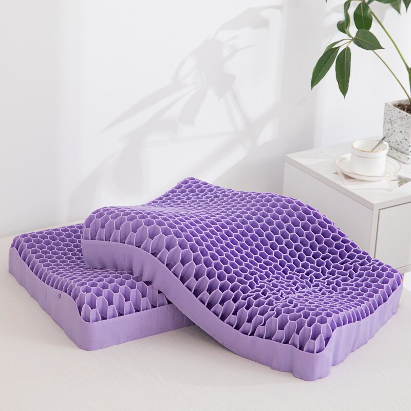 Pressure Free Pillow TPE Pectin Pillow Cervical Spine Special Pillow Gel Single Pillow Black Tech Zero Pressure Dynamic Relief Pillow