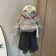 Girls' Super Good-looking Korean Sweater Heavy Industry Handmade Winter Style New Children's Fair Isle Jacquard Anti-pilling Sweater