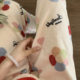 KT cat coral velvet women's home pants autumn and winter straight walking plus velvet warm loose flannel girls' pajamas