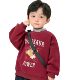 Super nice boys sweatshirt red children's clothing bear plus velvet thickened children's winter cotton cartoon girls trendy top