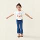 Girls' bootcut jeans, spring and autumn 2026 new style, small and medium-sized children's bell bottoms to wear as outerwear for girls, fashionable long pants