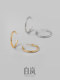 Bailan Simple Circle Earrings 925 허벅지 귀걸이 여성의 간단한 가벼운 고급스러운 기질 이어링 틈새 디자인 이어링 ED4230
