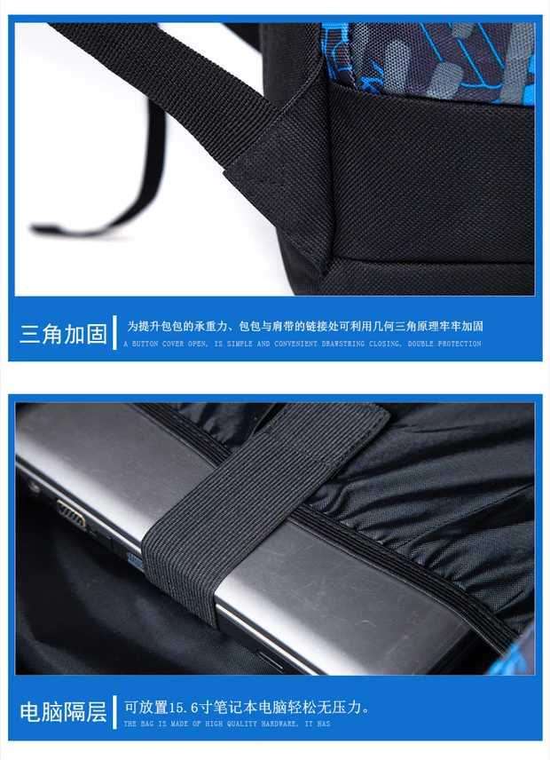 Túi xách chính hãng cho học sinh trung học Li Ning xu hướng thời trang nữ phiên bản Hàn Quốc của trường đại học du lịch giải trí ba lô máy tính - Ba lô cặp đi học nữ cấp 2
