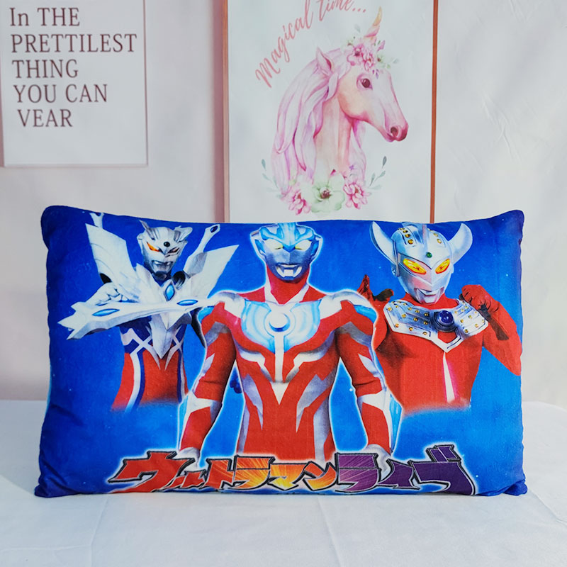 Children's pillow over 3 years old winter Galaxy Ultraman pillow cover cartoon warm baby nap pillow removable and washable