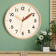 Solid Wood Mid-Century Style Creative Wall Clock for Living Room, Home Wall Hanging, Dining Room, High-End Clock, 2026 New Model Clock