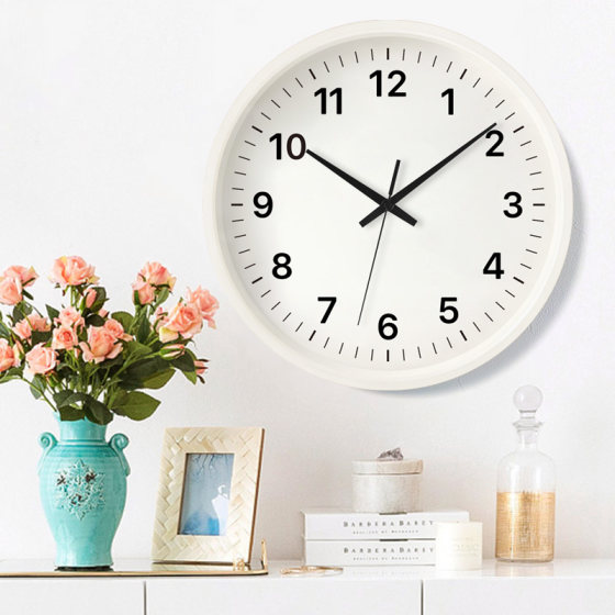 High-End Japanese-Style Wall Clock for Living Room, Solid Wood Clock, Simple Home Use, Natural Wood Cream Style Clock, 2026 New Model