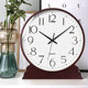 Living Room Precision Movement Table Clock Large Pendulum Table Clock Ornament Sitting Clock Display Antique Style Desktop Clock
