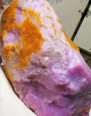 Shoushan Stone Shoushan Moon Tail Purple Pit Head Purple Original Stone 610 grams