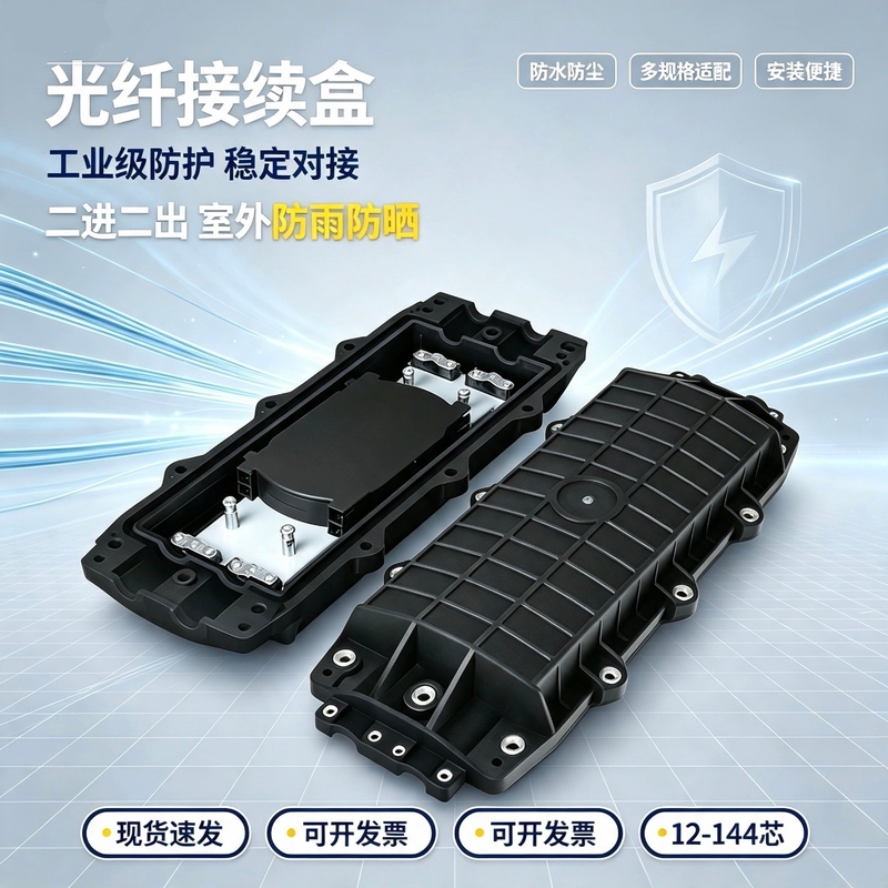 Optical Cable Splicing 12/48/96 Core Large D Small D Two-In Two-Out Fusion Splicing Outdoor Fiber Optic Waterproof Junction Box Connector Box Optical Cable Splicing 12/48/96 Core Large D Small D Two-In Two-Out Fusion Splicing Outdoor Fiber Optic Waterproof Junction Box Connector Box